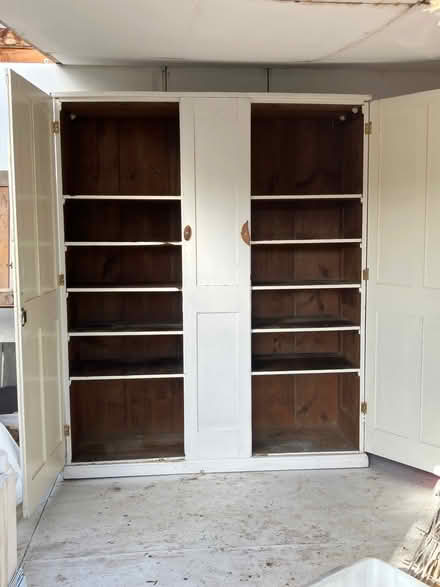 Photo of free White painted old pine cupboard. (Downend GL6) #1