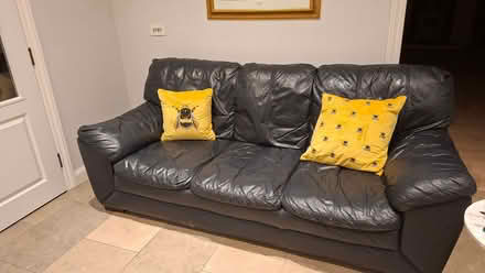 Photo of free 3 seater leather sofa (Greenstead CO4) #1