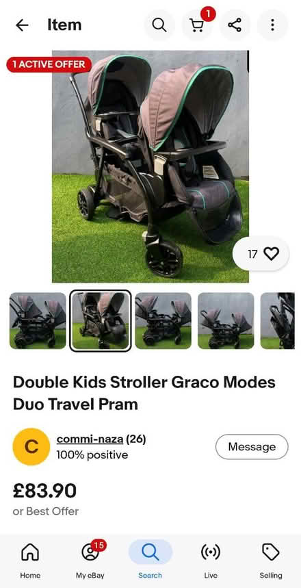 Photo of free Kids Graco Modes Duo Travel Pram (Rodney Road SE17) #4