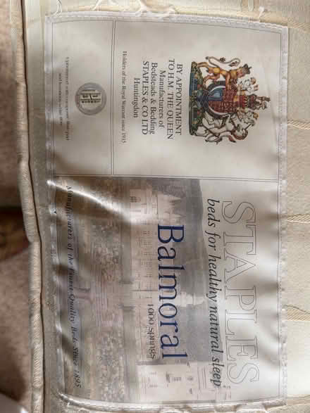 Photo of free Double bed 5’ wide x 6’6” long (Wilden Bedfordshire) #3