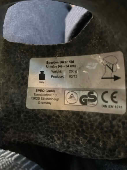 Photo of free Child’s cycle helmet (Torrisholme LA4) #2