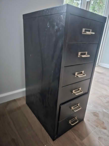 Photo of free Small Metal Filing Cabinet (Morden SM4) #2