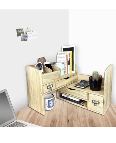 Photo of free Extendable Wooden Desktop Organizer (Woodley Park) #2