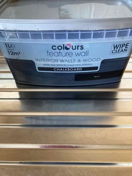 Photo of free Small tub black chalkboard paint (Chesterfield S40) #1