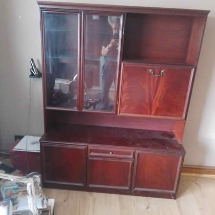 Photo of free Mahogany wall unit (Upwell Wisbech pe149 bw) #2