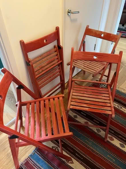 Photo of free Folding Chairs x4 (Hackney E9) #1