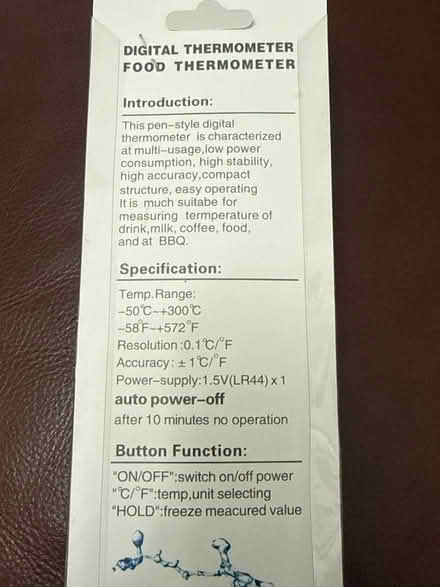 Photo of free Food thermometer (Common Edge FY4) #3