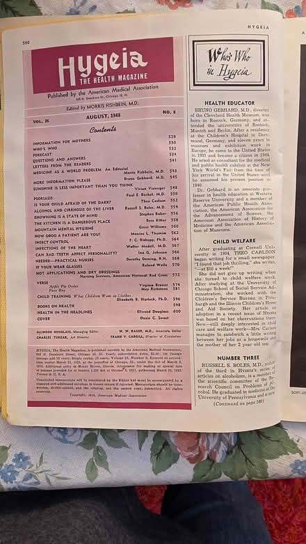 Photo of free 3 Vintage Hygeia Magazines 1948 (Leona Heights) #2