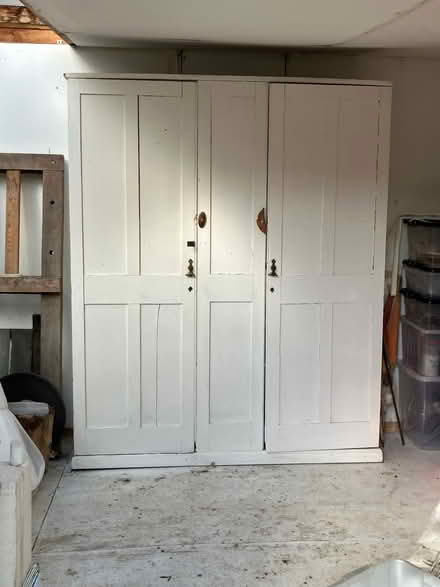 Photo of free White painted old pine cupboard. (Downend GL6) #3