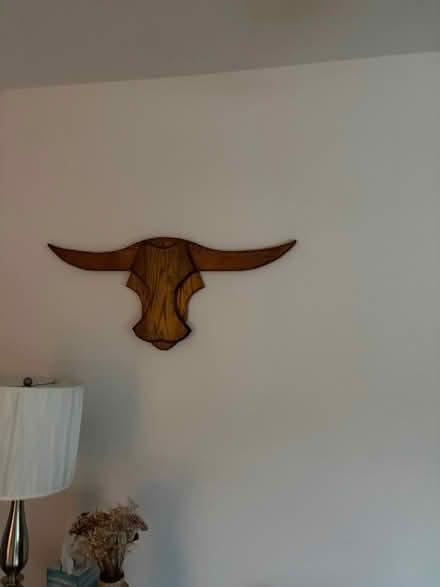 Photo of free Wood carved bull head wall art (Near dandilyons in reading) #1