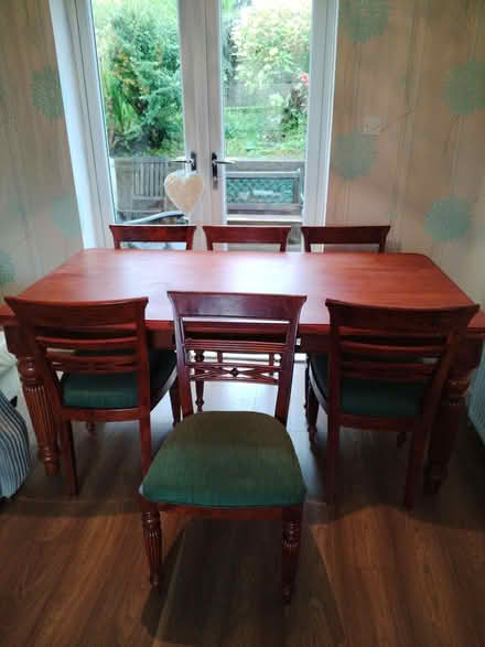 Photo of free Dining table & 6 chairs (Clarkston G76) #1