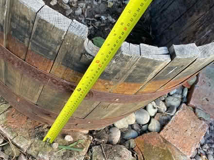Photo of free Half whisky barrel / plant pot (Asterley SY5) #4