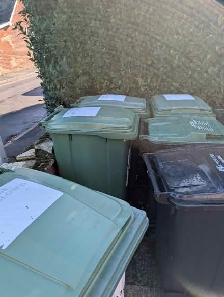 Photo of free 4 green wheelie bins (Bat and Ball TN13) #2