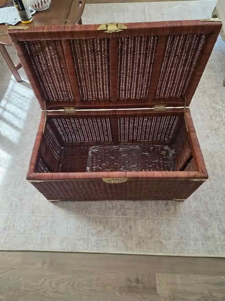 Photo of free woven storage chest (Newark) #2