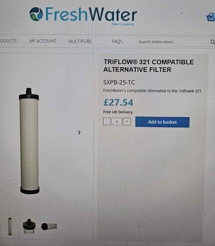 Photo of free New cartridge for Franke Triflow (Letchworth near Standalone SG6) #2