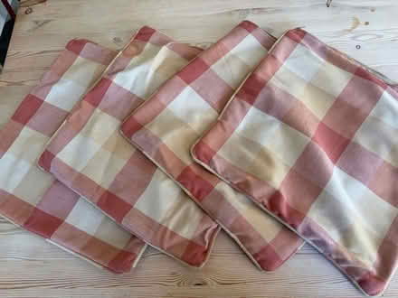 Photo of free 4 x cushion covers 40x40cm (Horningsea CB25) #1