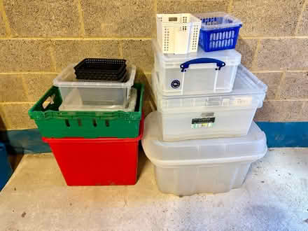 Photo of free Plastic Storage Boxes/Baskets (Wetherby LS22) #2