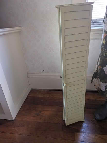 Photo of free Narrow white cabinet (Ball Sq Somerville) #1