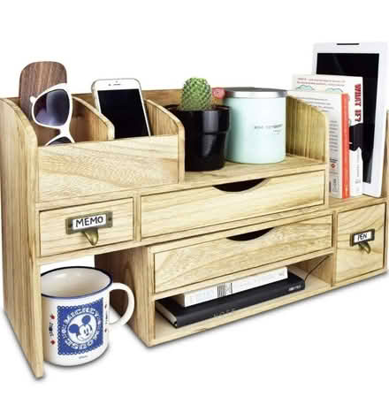 Photo of free Extendable Wooden Desktop Organizer (Woodley Park) #1
