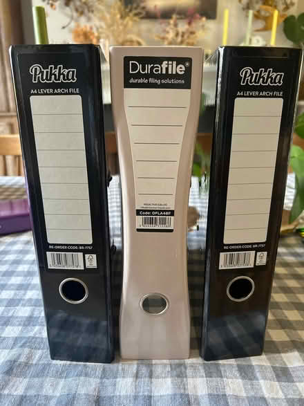 Photo of free 3 new lever arch files/binders (Tooting Bec/Balham SW17) #1