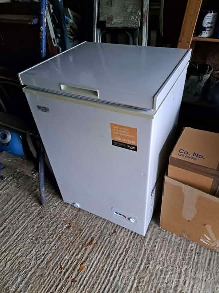 Photo of free Small chest freezer, 55cm wide. I good working order. (Steyning BN44) #1
