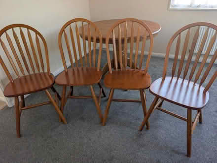 Photo of free Solid wood round table &chairs (Littleport CB6) #3