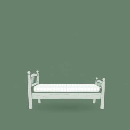Photo of free Pine framed single bed and mattress (Minster Lovell OX29) #1