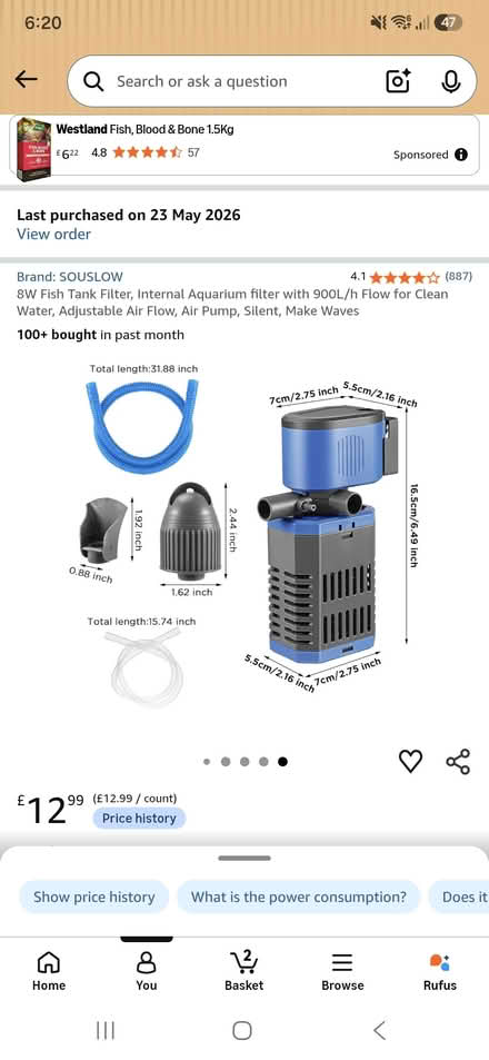 Photo of free Used fish tank filter (Hertford SG14) #2