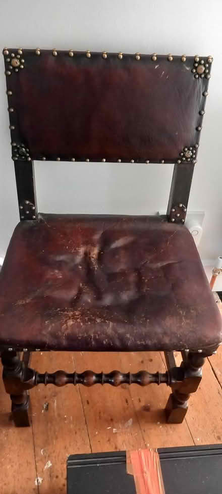 Photo of free Pair of dark wood chairs (Plumstead Common SE18) #1