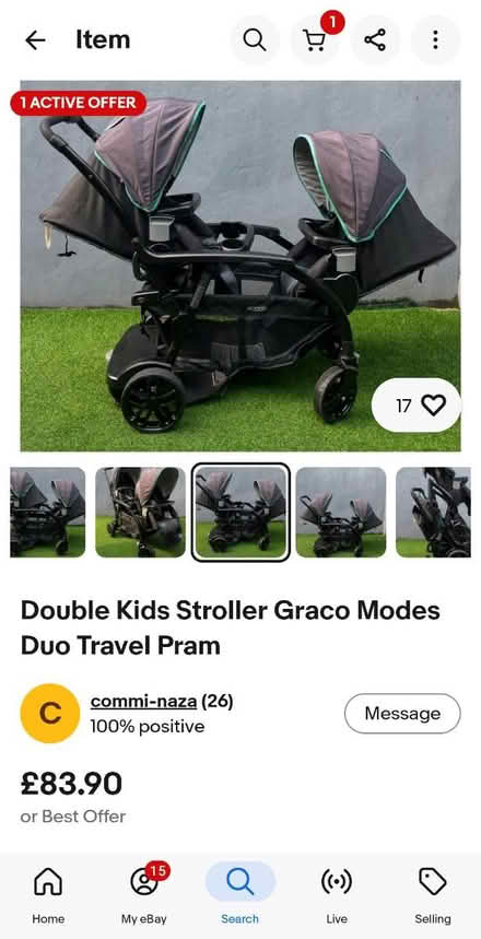 Photo of free Kids Graco Modes Duo Travel Pram (Rodney Road SE17) #2