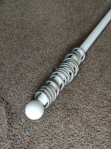 Photo of free Extendable white curtain pole (Liphook GU30) #2