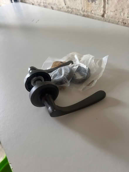 Photo of free Really nice aged brass door handle unused (Upper Wolvercote OX2) #1