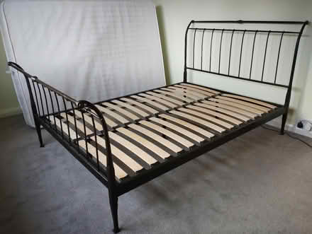 Photo of free Wrought Iron Double Bed Frame (Provender Walk ME13) #1