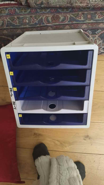 Photo of free small 5 drawer filing organiser SE25 (South Norwood SE25) #1