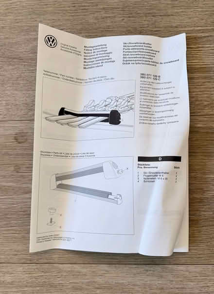 Photo of free Ski and snowboard holder VW (Sevenoaks, nr Station TN13) #3