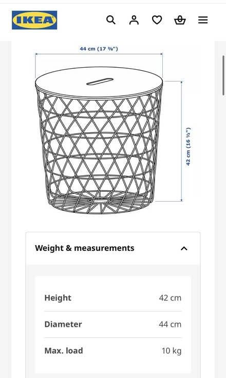 Photo of free Ikea Kvistbro wire side table (Cheshunt EN8 8) #3
