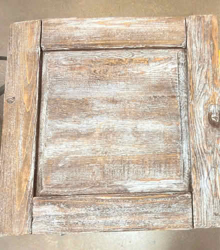 Photo of Two rustic distressed wood tables (Allen) #4