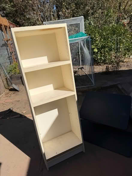 Photo of free White tall shelf (El Camino/shoreline/Miramonte) #1