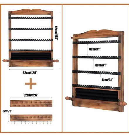 Photo of free 3Pcs Wood Earring Organizer (Woodley Park) #2