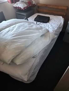 Photo of free 2 single wooden beds (Heacham PE31) #1
