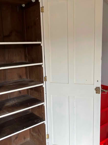 Photo of free White painted old pine cupboard. (Downend GL6) #2
