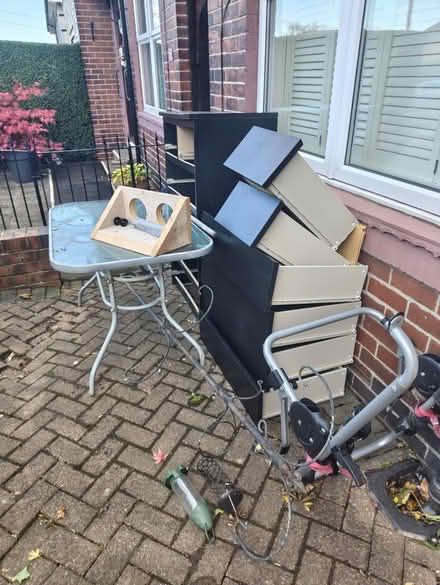Photo of free Table/bird feeder/bike rack/draws (Foxhill S6) #1