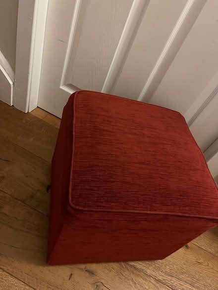 Photo of free Footstool - burgundy (East Kilbride, G75) #3