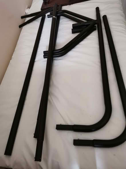 Photo of free Strong clothes rail 6 ft matte black, sturdy Very good (Beaminster DT8) #3