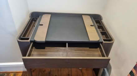 Photo of free Desk walnut effect (Irlams o' th' Height M6 7RR) #3