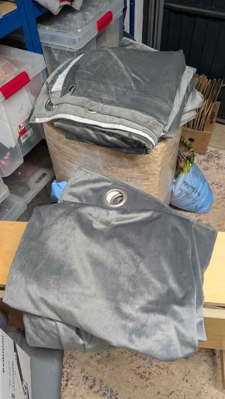 Photo of free 2 pairs long grey curtains (Tunbridge Wells TN4) #1
