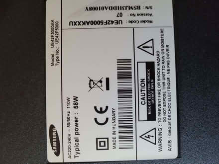 Photo of free 44" Samsung Television with remote (Fratton PO1) #4