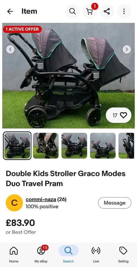 Photo of free Kids Graco Modes Duo Travel Pram (Rodney Road SE17) #3