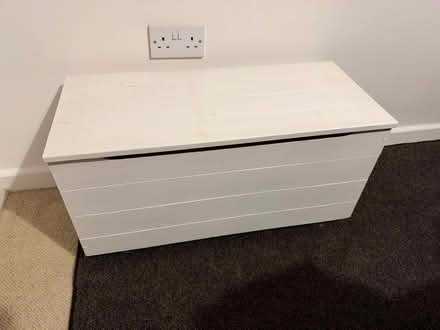 Photo of free Pine storage box in castors (Burridge SO31) #1