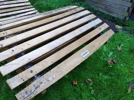 Photo of free 2 garden wooden chairs (Grove Park Chiswick W4) #2